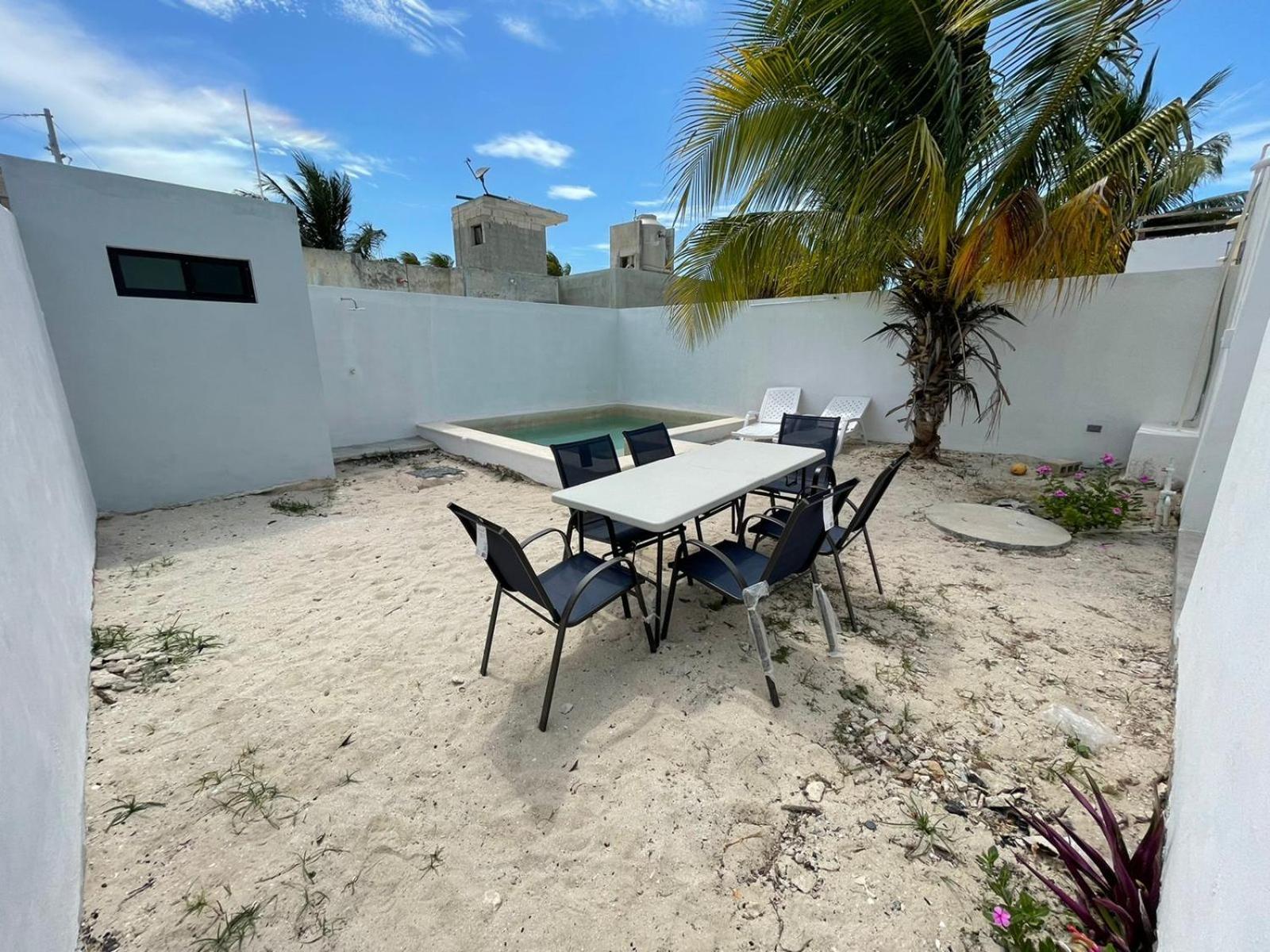 הוילה Pueblo Chicxulub Casa Con Piscina En Chixchulub A 100 M De La Playa מראה חיצוני תמונה